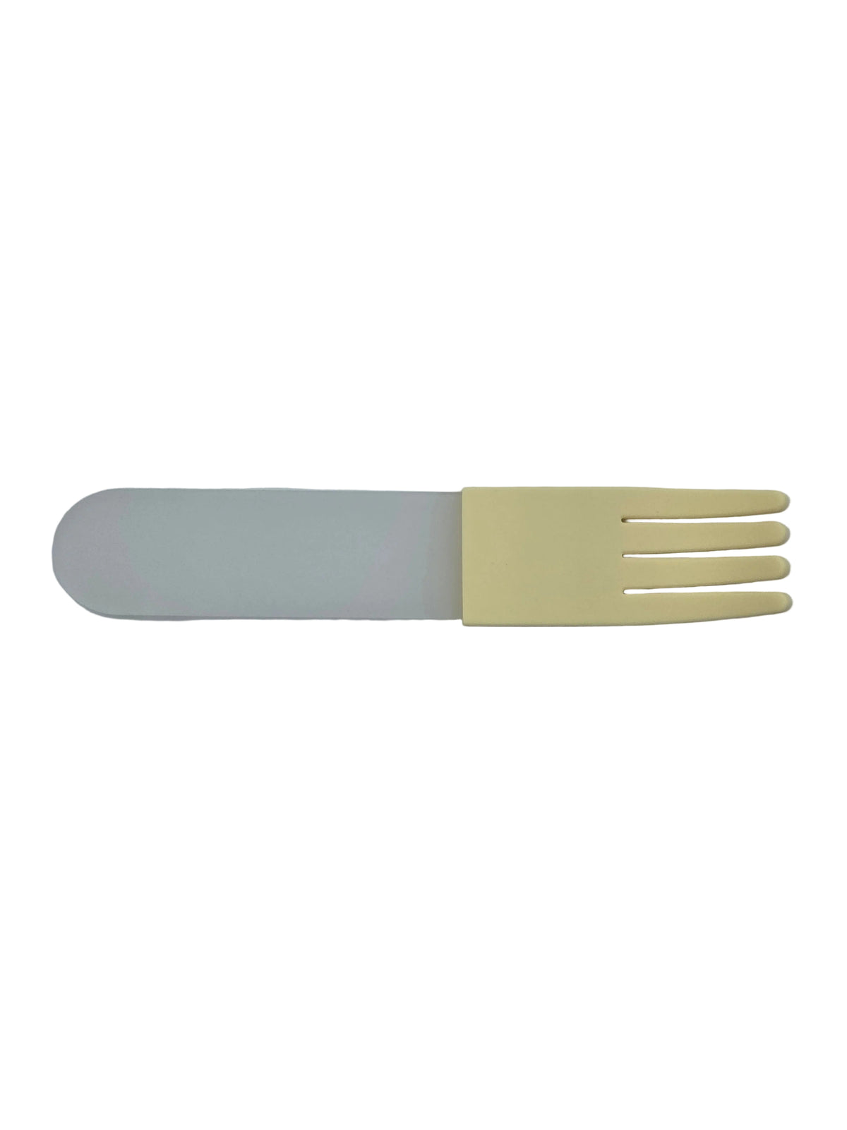 Frosted Acrylic Fork, Natural Silicone Sleeve