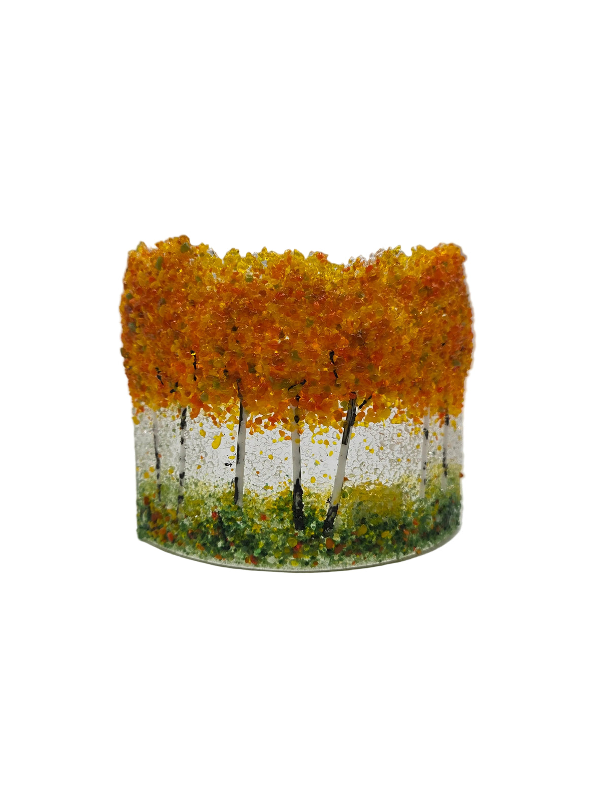 Orange Aspen SS Free Standing Curve