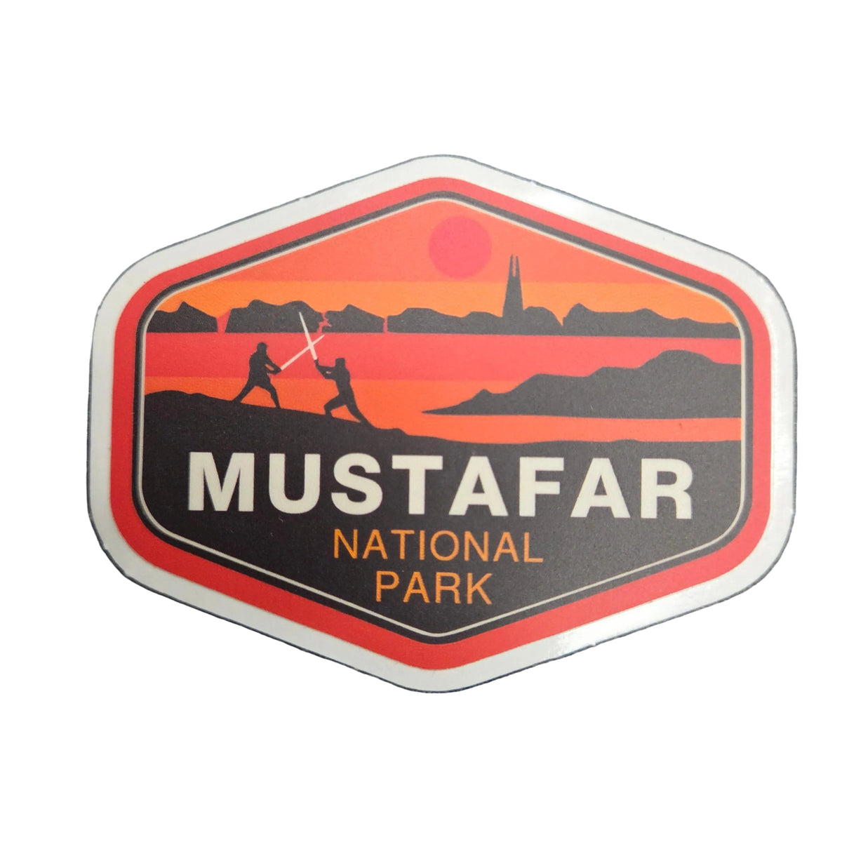 Star Wars National Park, Mustafar, Vinyl Sticker