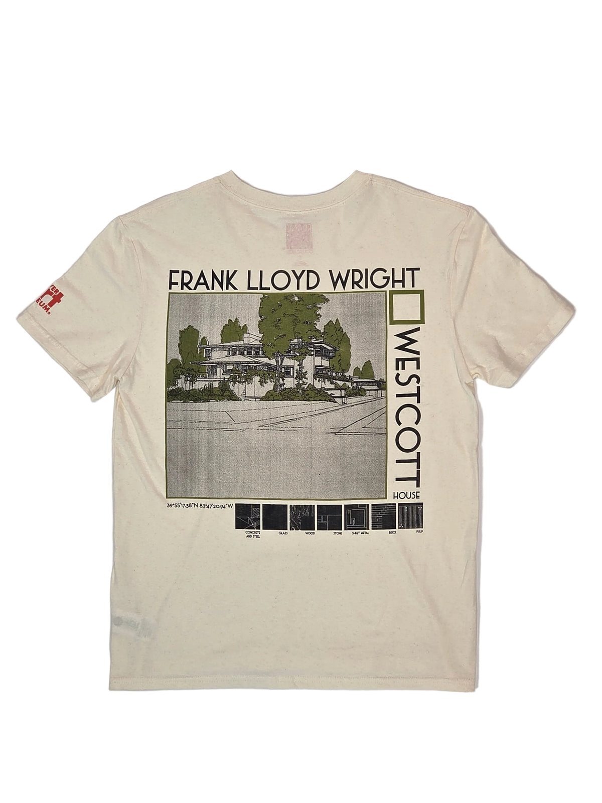 Frank Lloyd Wright Ivory Unisex Eco-Cotton Tee