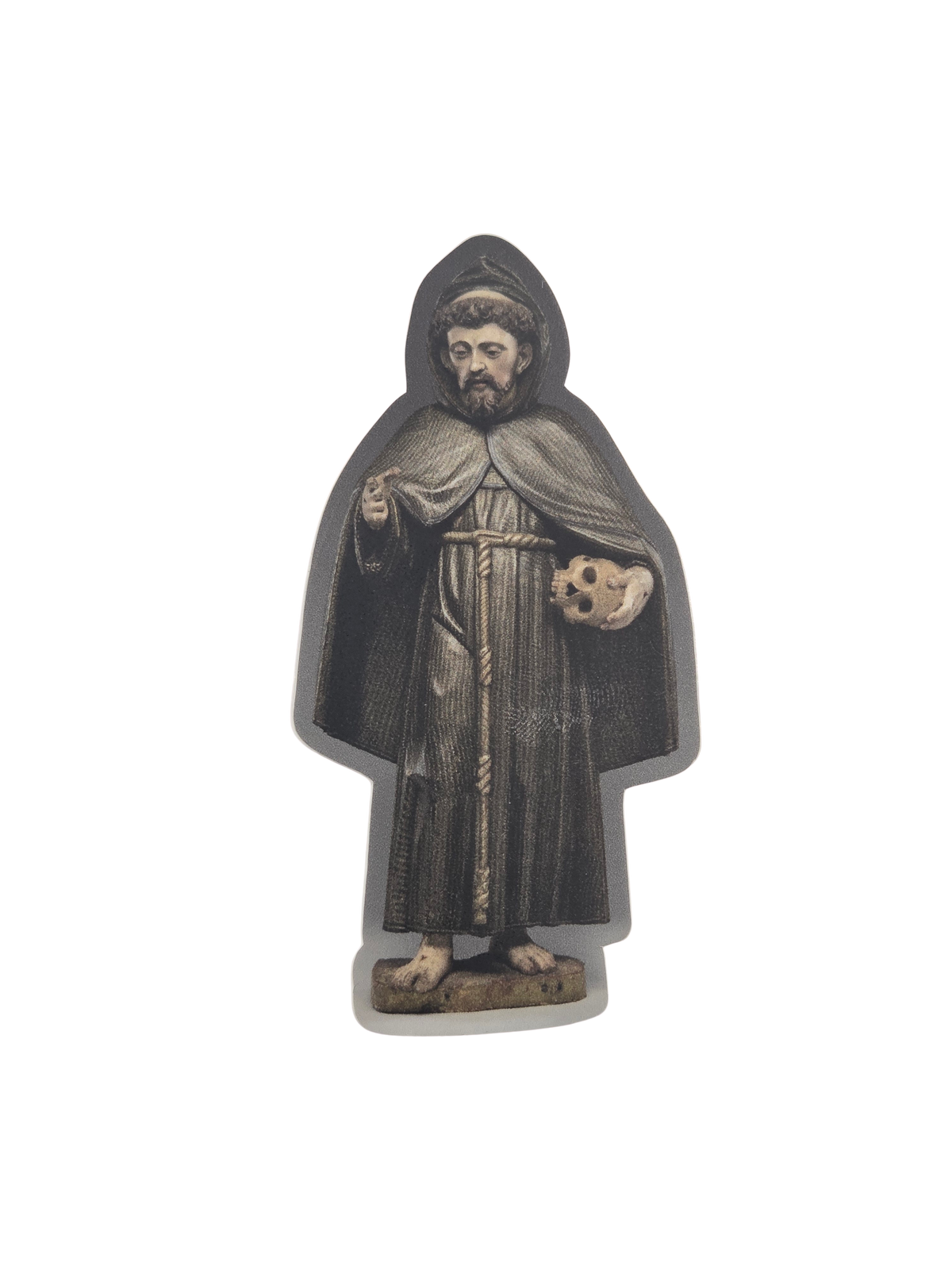 Saint Francis of Asisi Sculpture Sticker