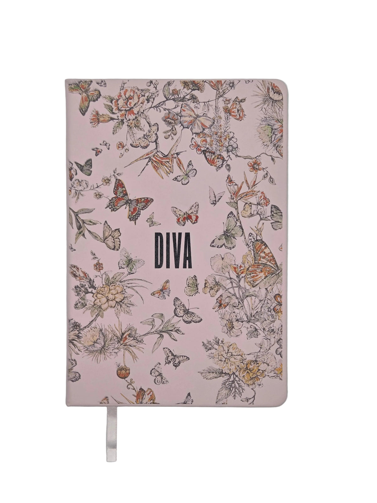 Butterfly Lined Journal with DIVA Logo