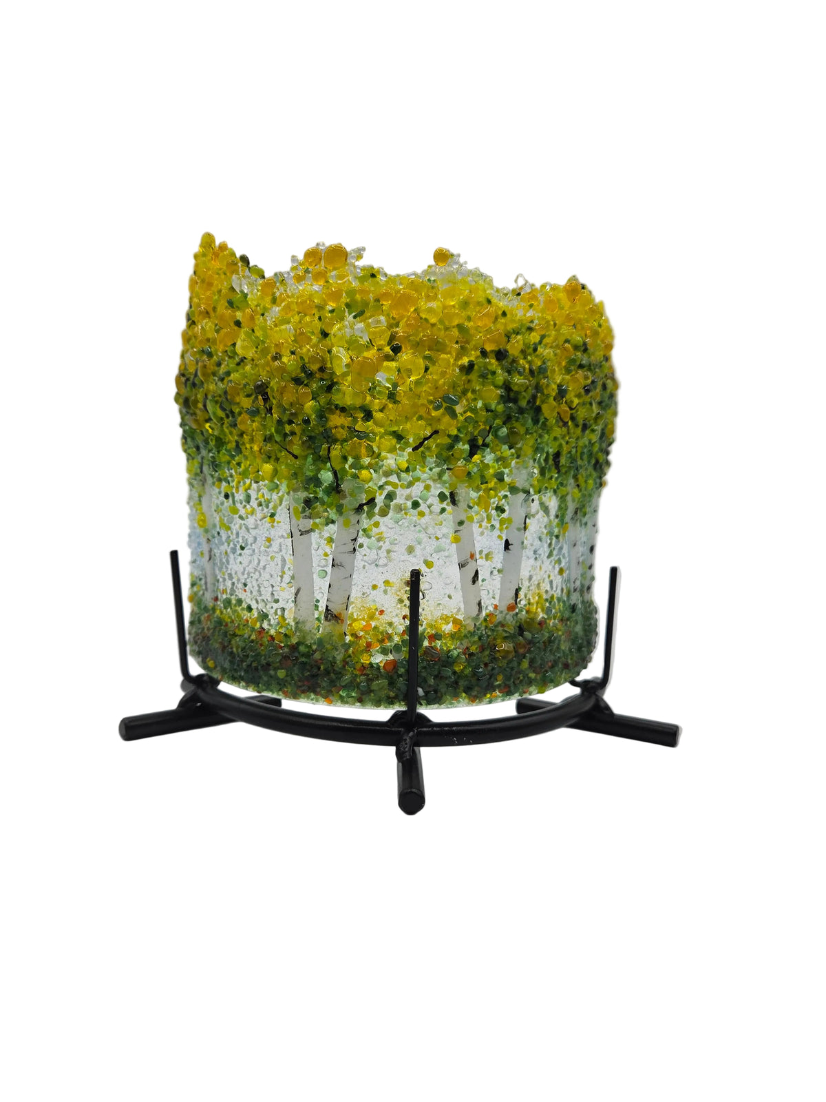 Yellow & Green Aspen Curve & Stand