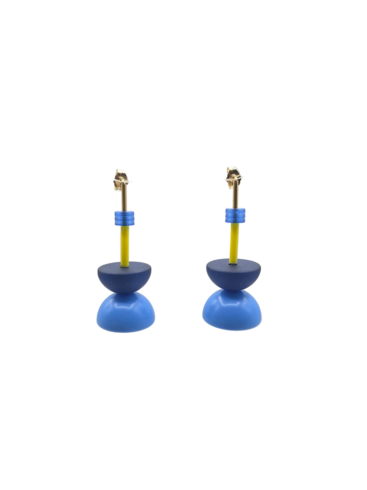 Blue and Yellow Vico Earrings