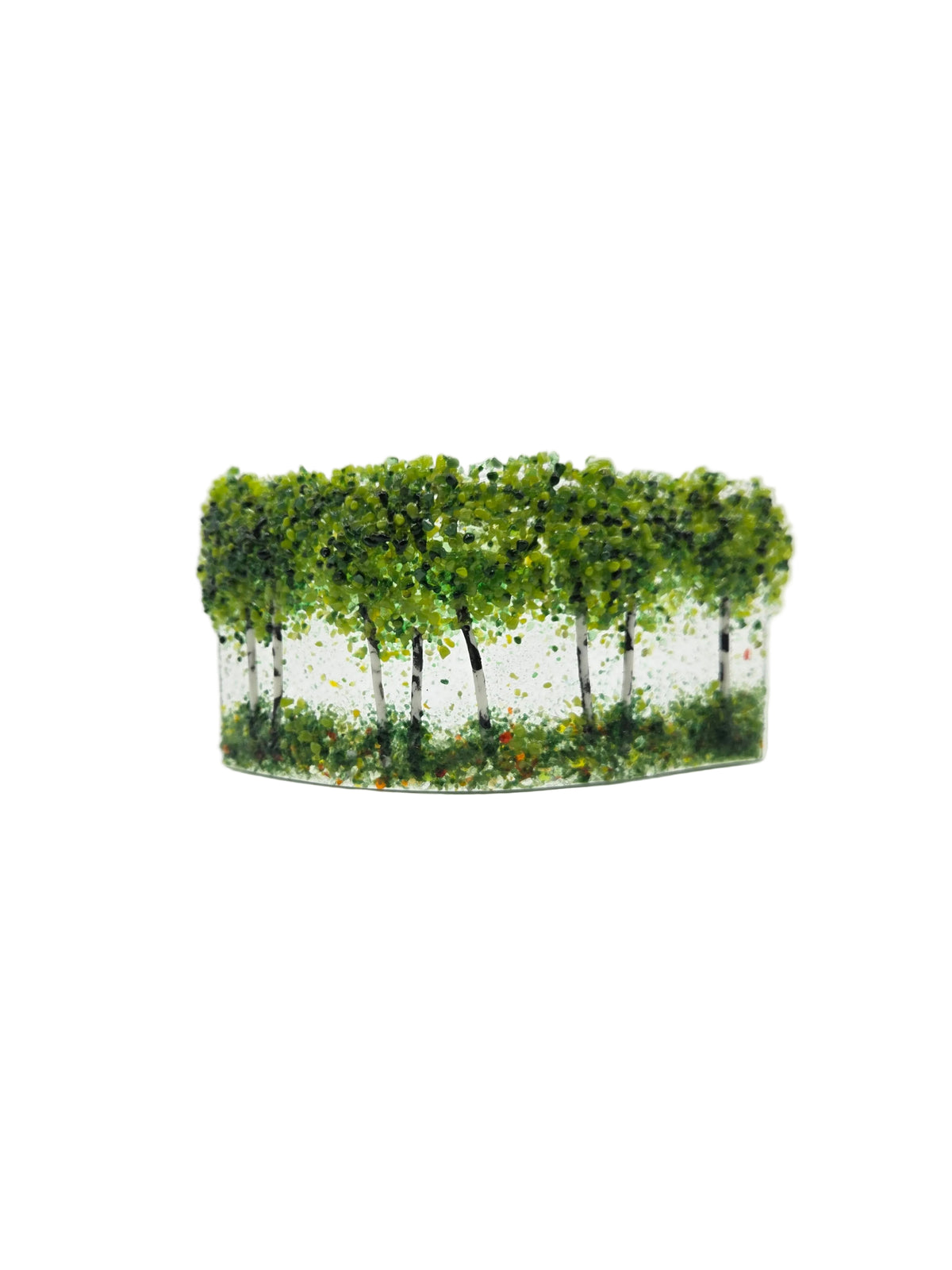 Green Aspen SS Free Standing Curve