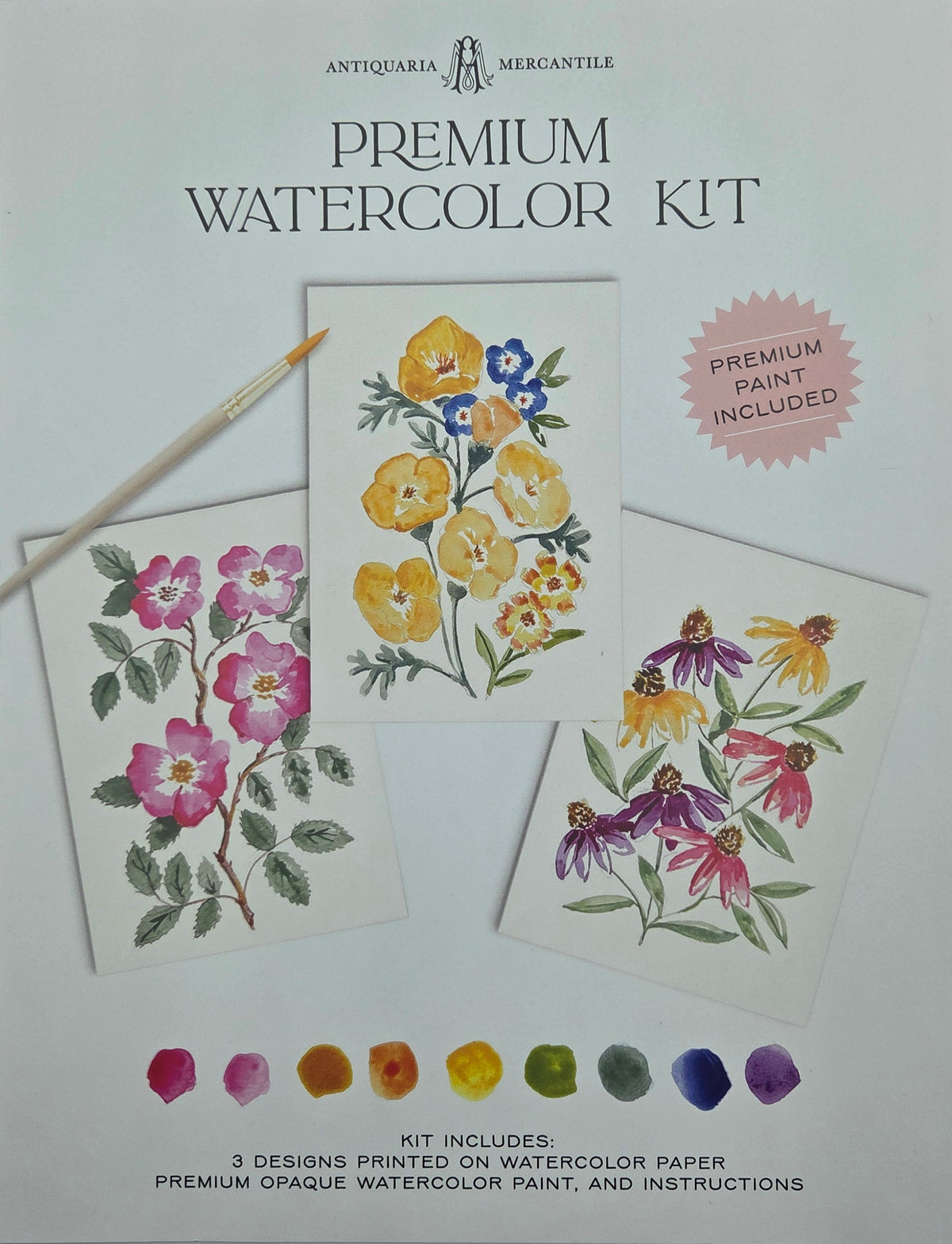 Watercolor Painting Kit : Wildflowers No1
