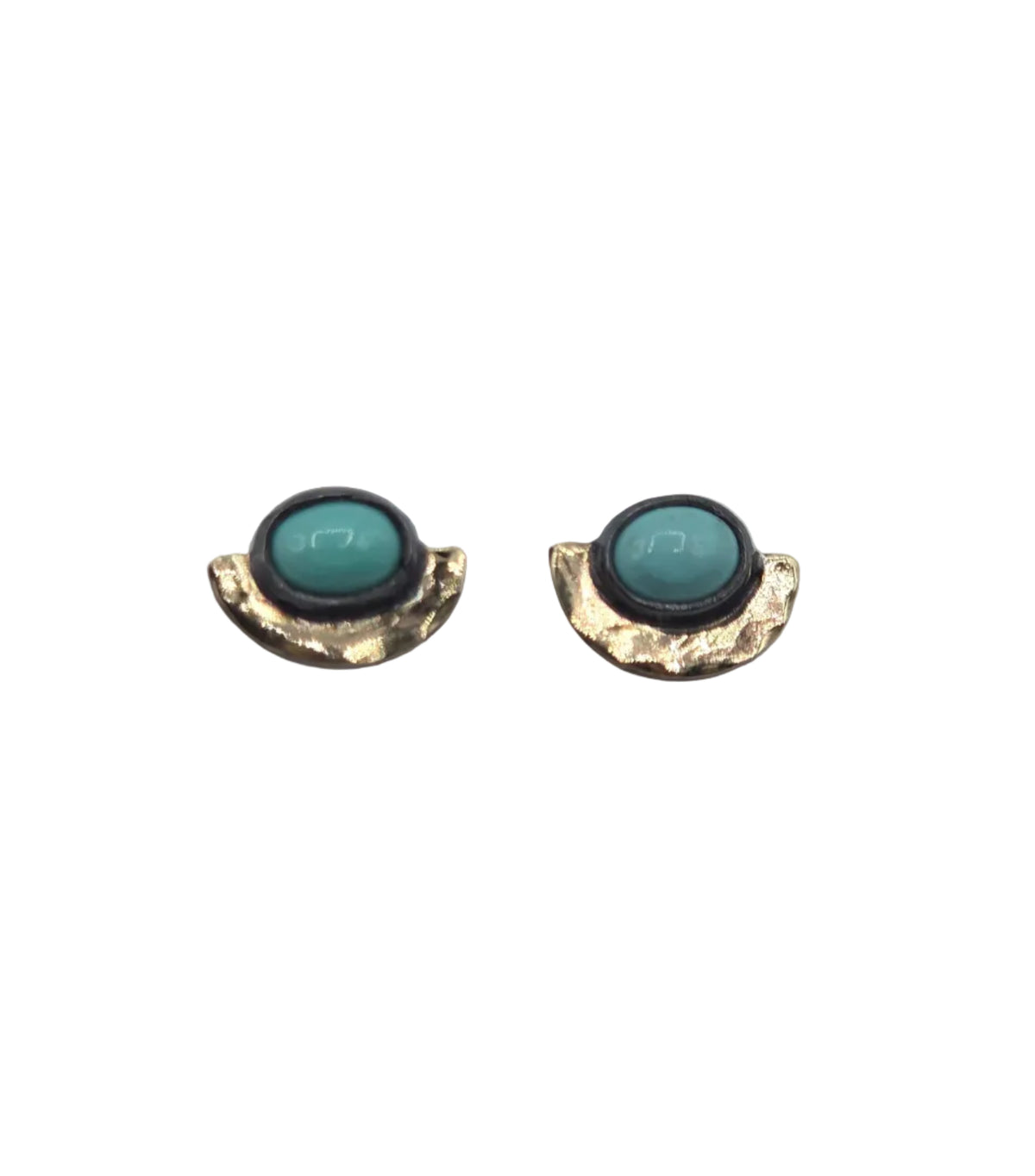 Turquoise Halo Studs