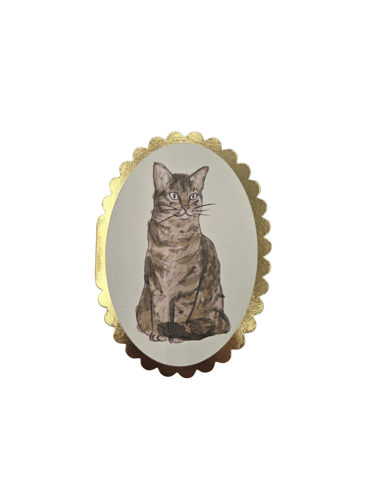 Tabby Cat Mini Card