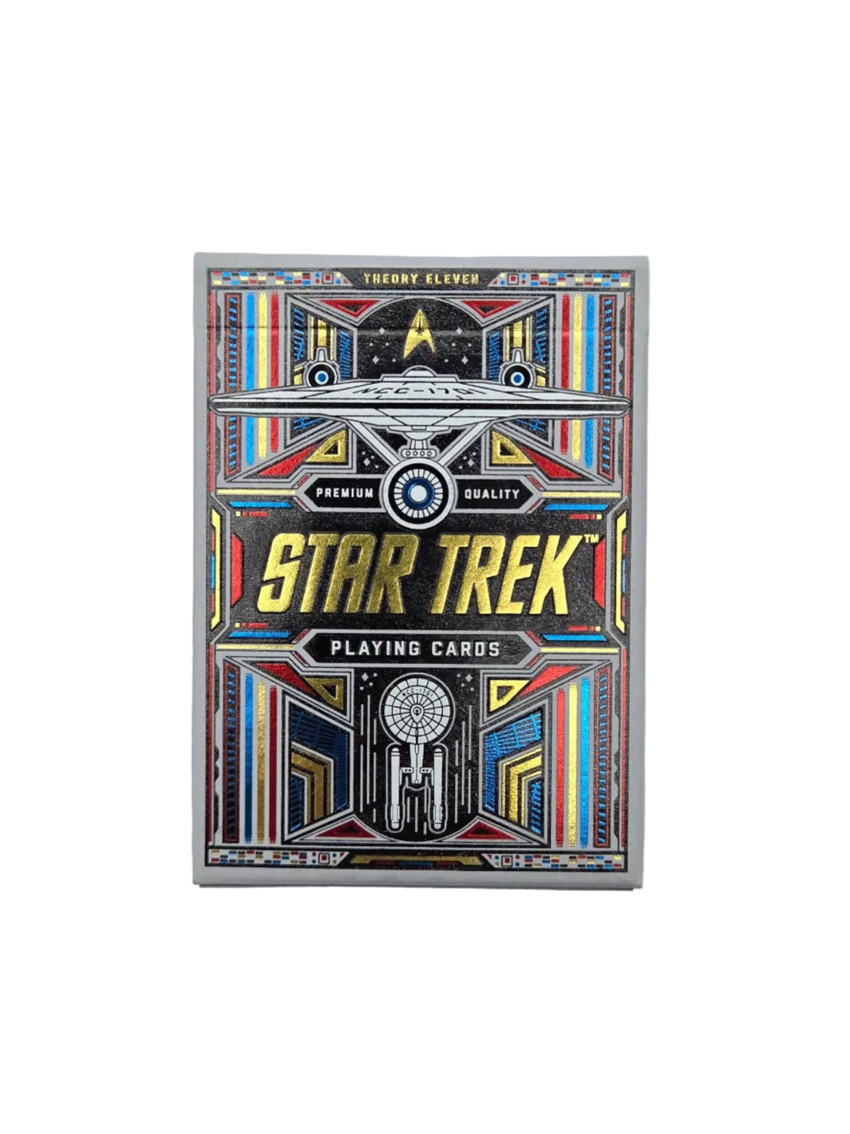 Star Trek playing card box on a white background