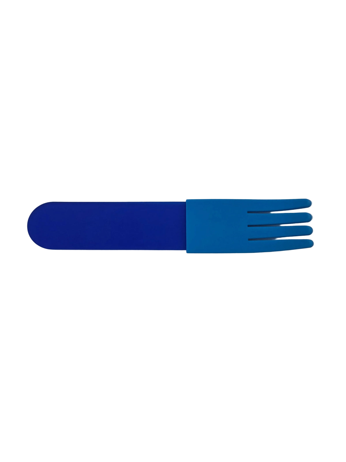 Blue Acrylic Fork, Blue Silicone Sleeve