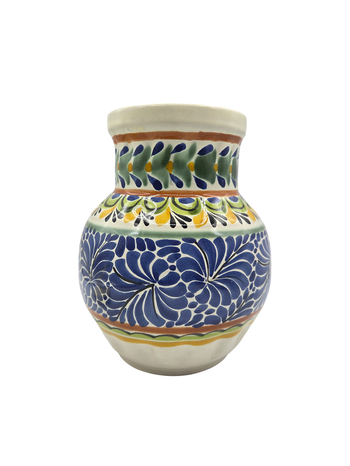 Large Ribbed Vase Assorted Colors