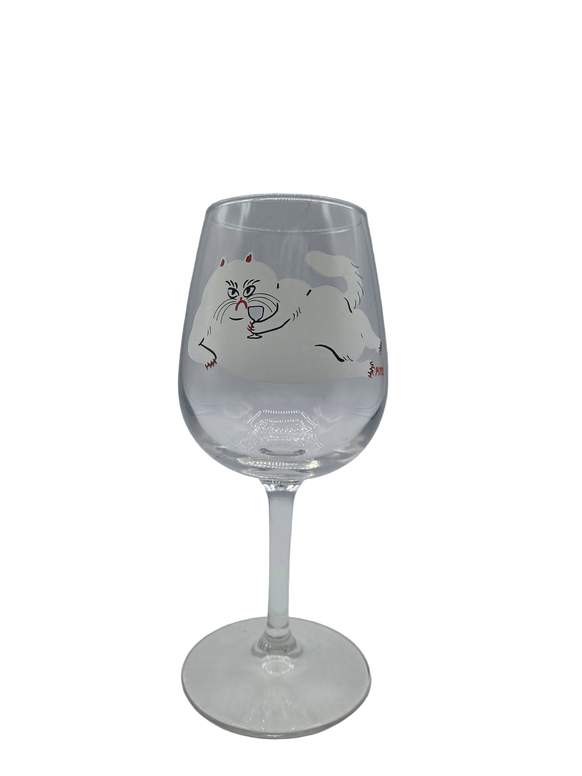 Cat Wine Glass