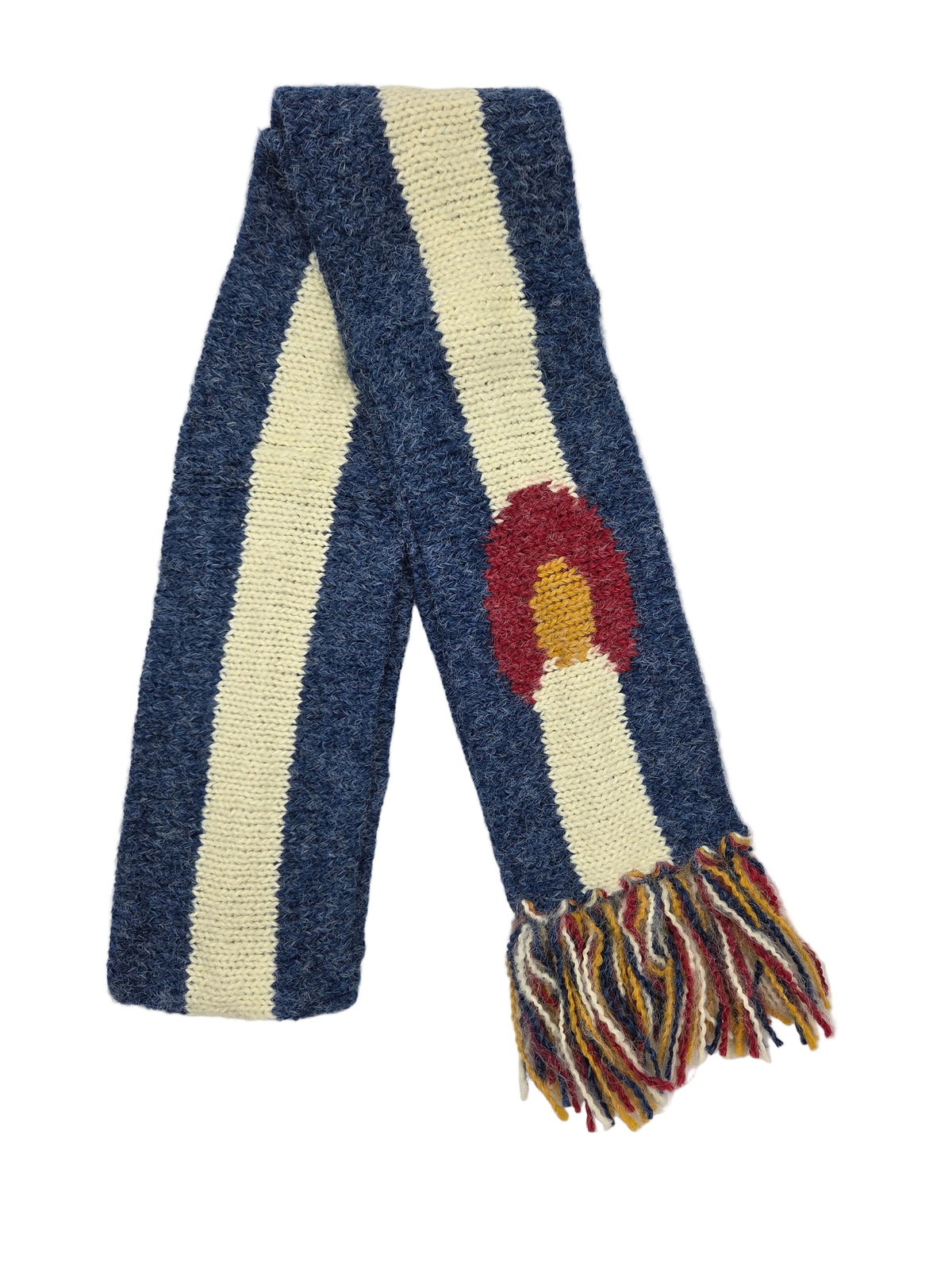 Colorado Flag Scarf with Fringes