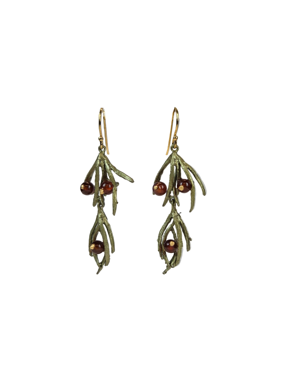 Asparagus Vine Wire Drop Earrings