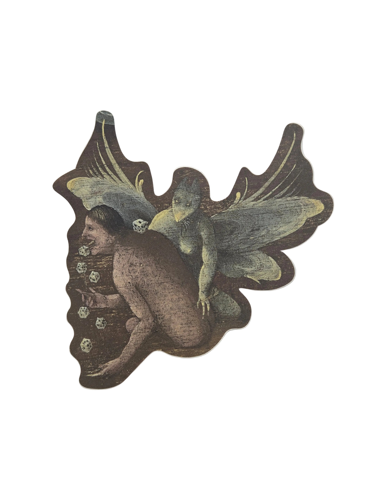 Follower of Hieronymous Bosch, (Gambling Detail) Vision of Tundale Sticker