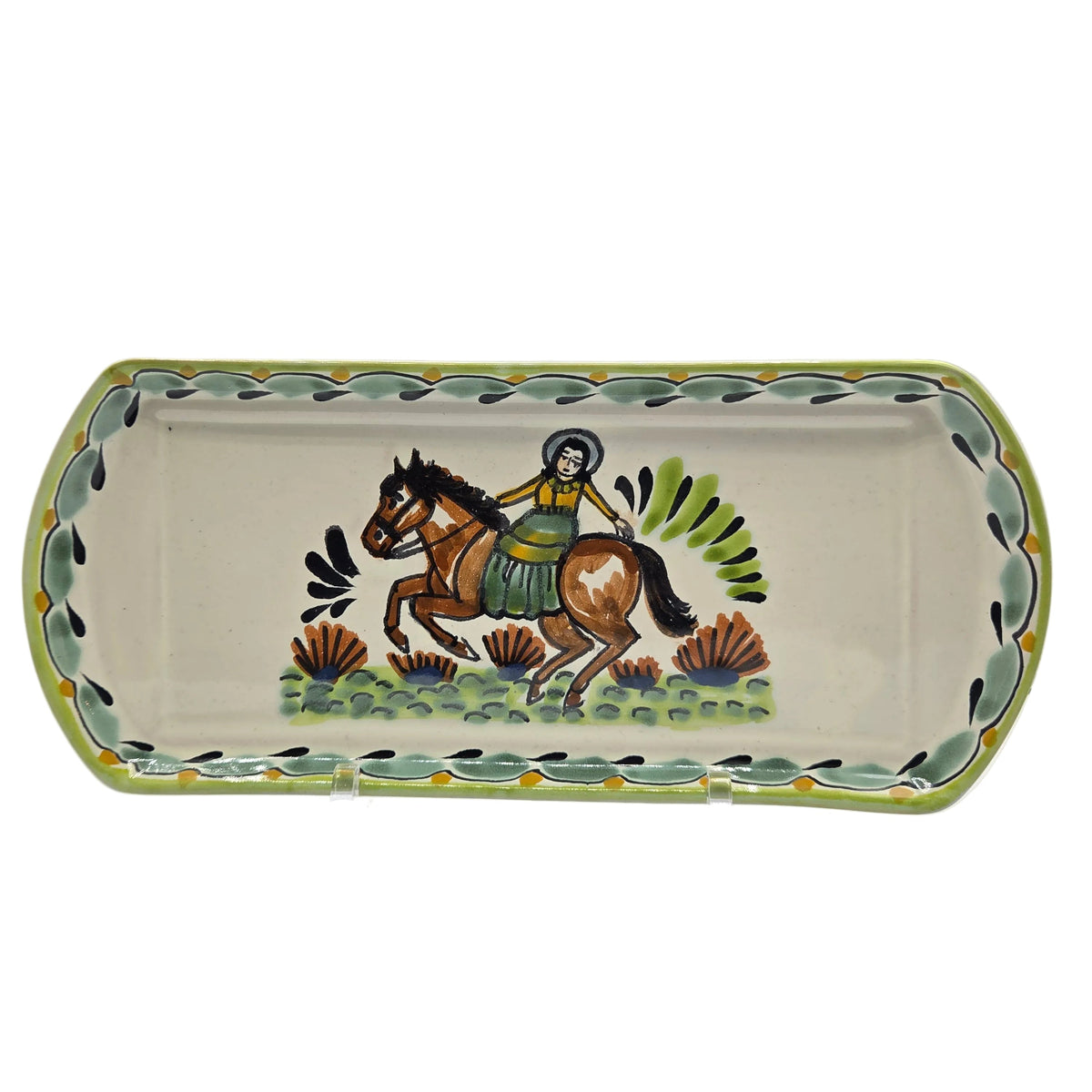 Assorted Cowgirl Hand Painted Ceramic Tray