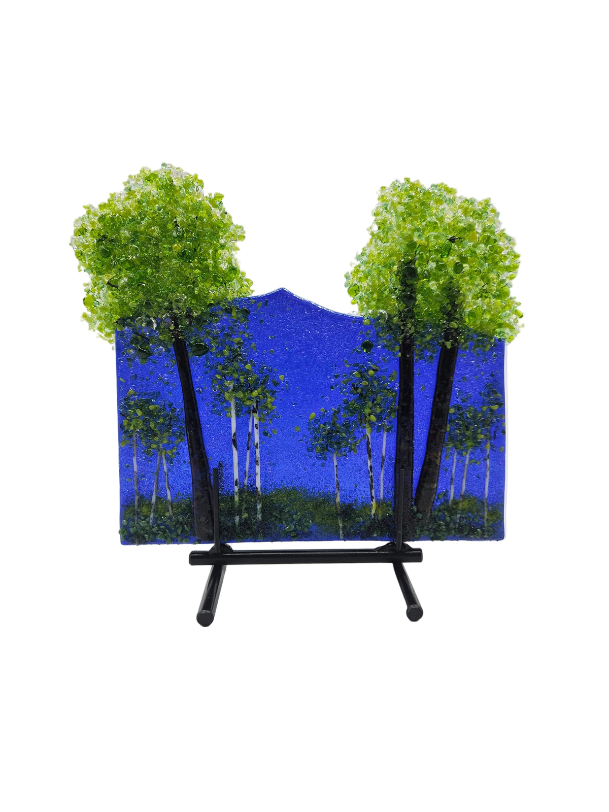 Green Aspen Blue Panel & Stand