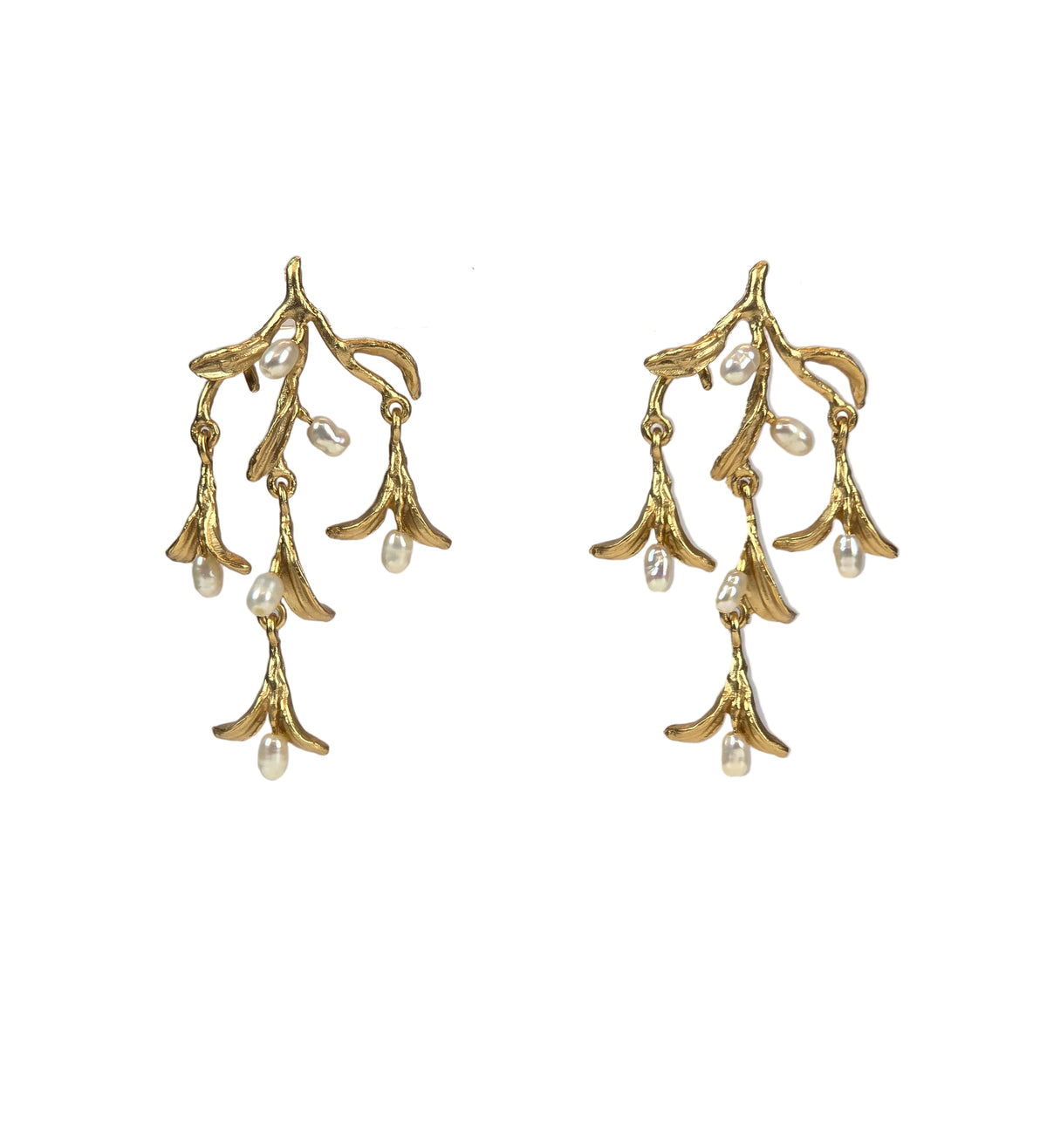 Night Willow Chandelier Post Earrings