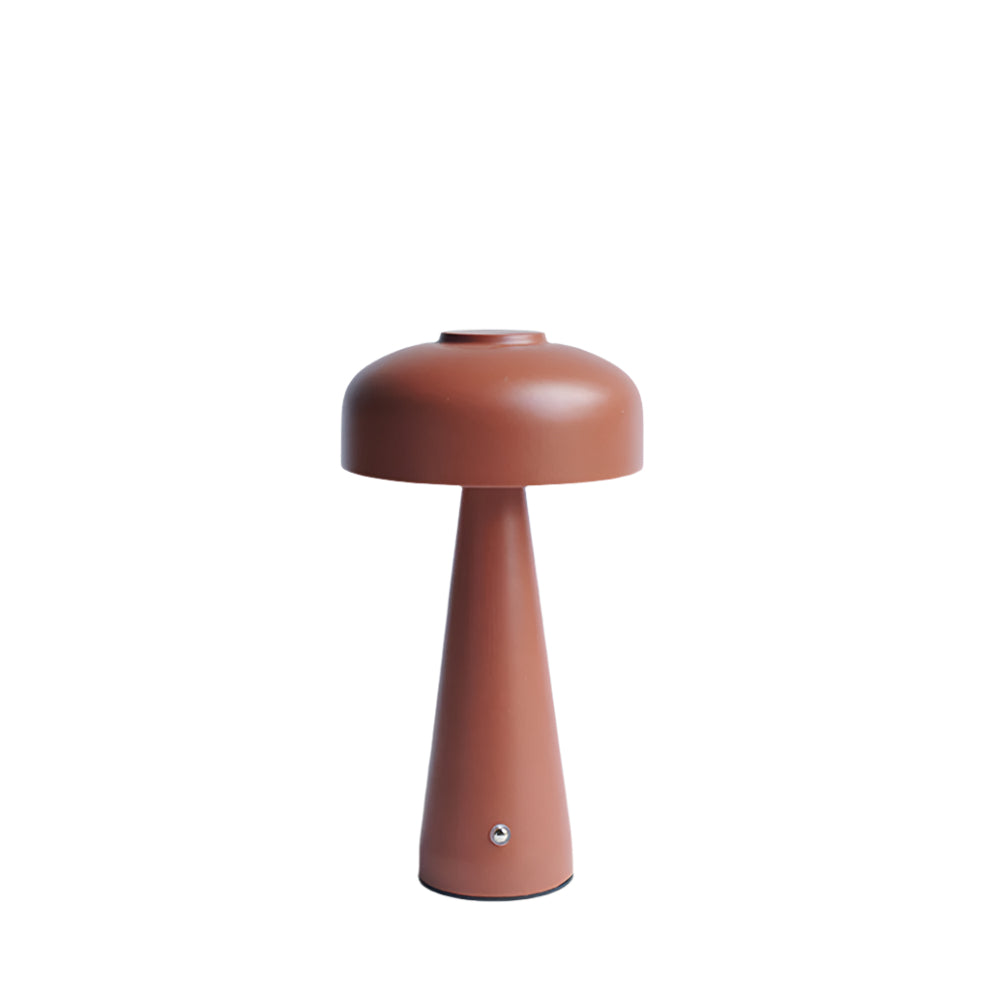 Brown table lamp on a white background