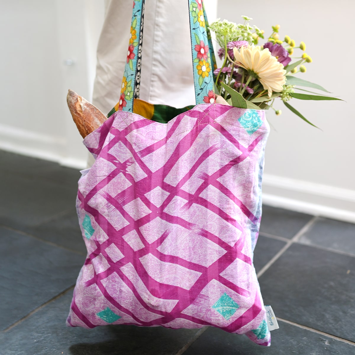 Sari reversible Tote