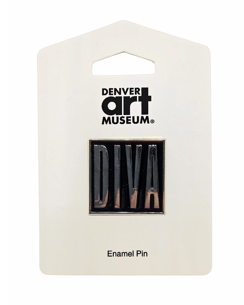 DIVA Silver on Black Pin