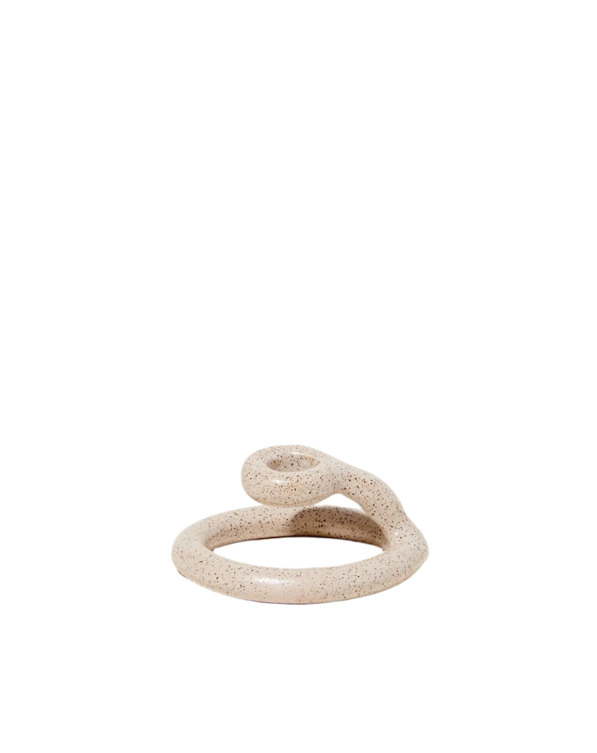 Uni Candlestick, Speckled White