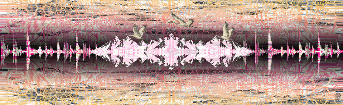 Red and Orange Summer Think Break Silk Scarf