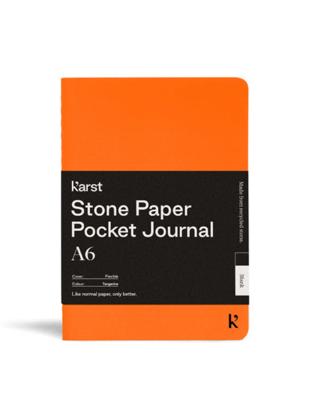 A6 Blank Pocket Stone Paper Journal
