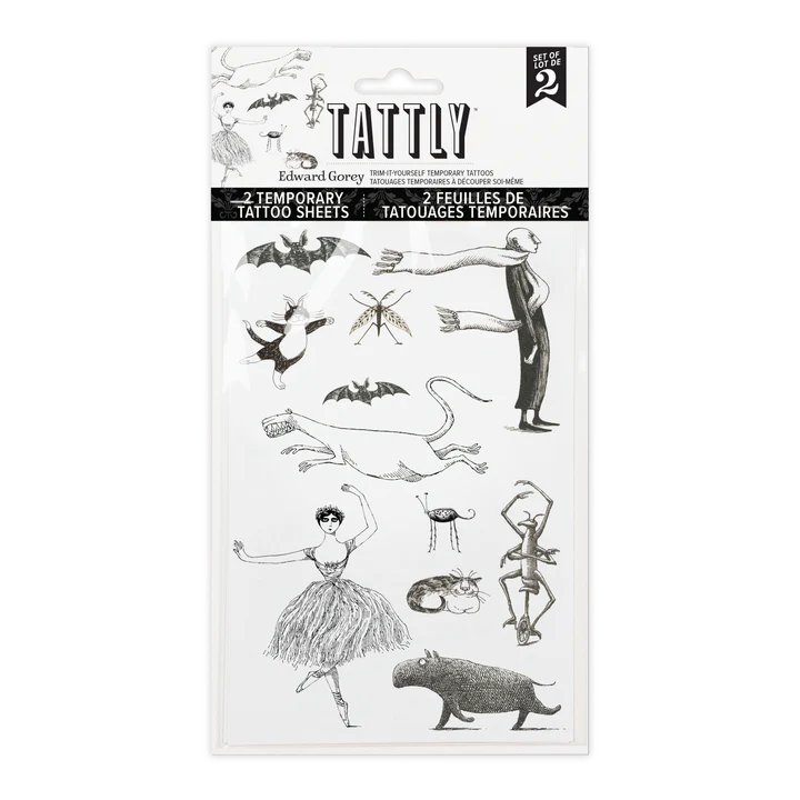 Gorey&#39;s Creatures &amp; Figures Tattoo Sheets