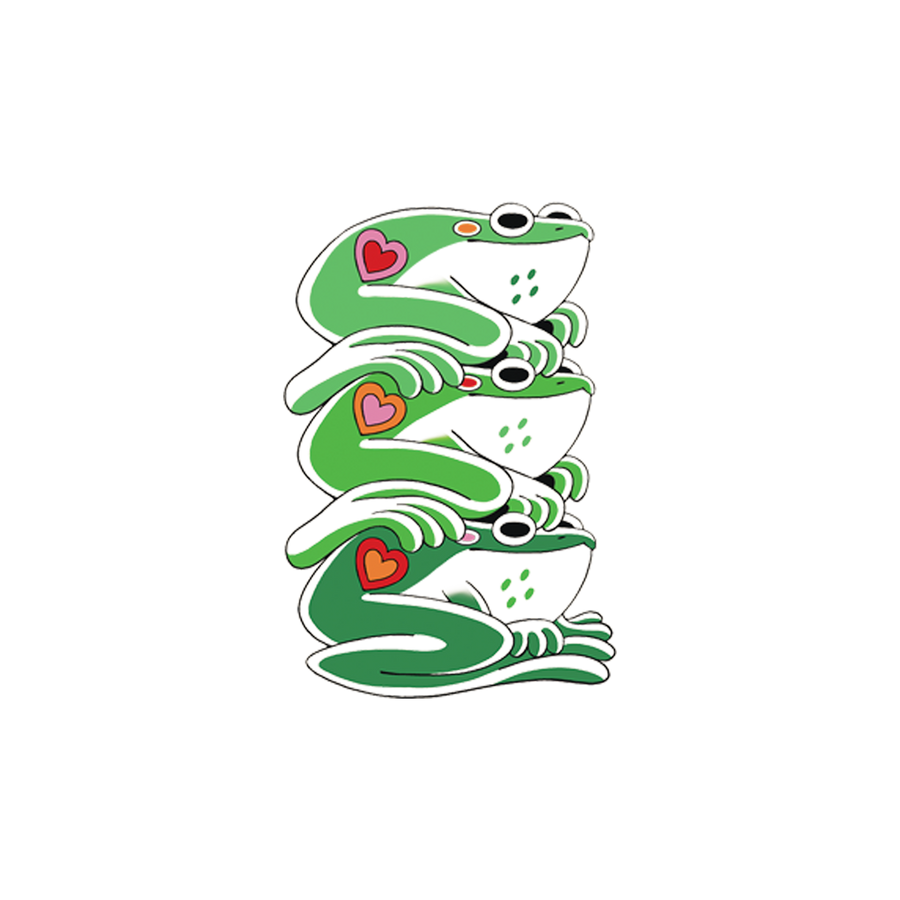Stack A Frog Frog Stack Tattoo Pair - The Shops at the Denver Art Museum