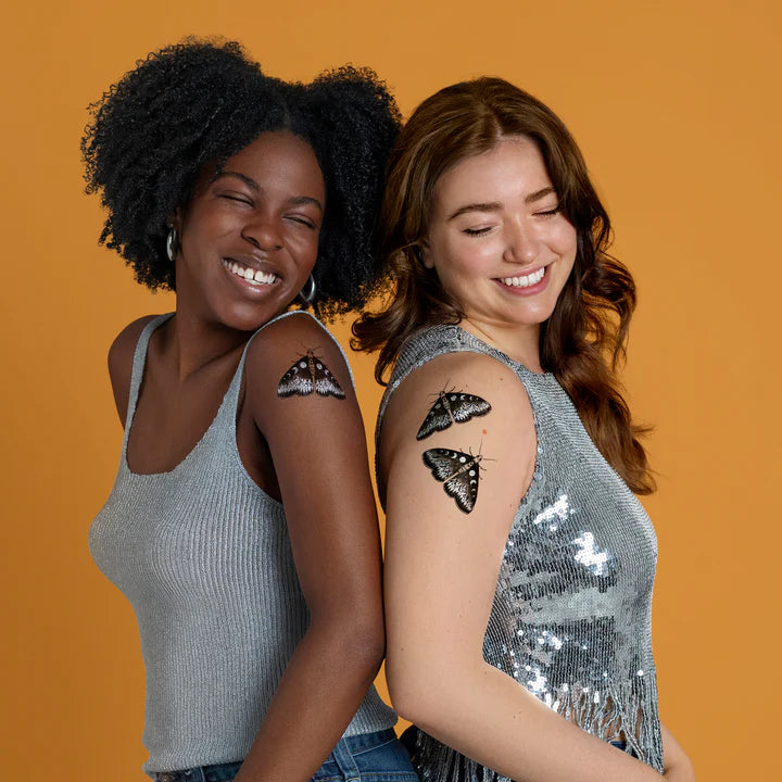 Mystic Moth Tattoo Pair