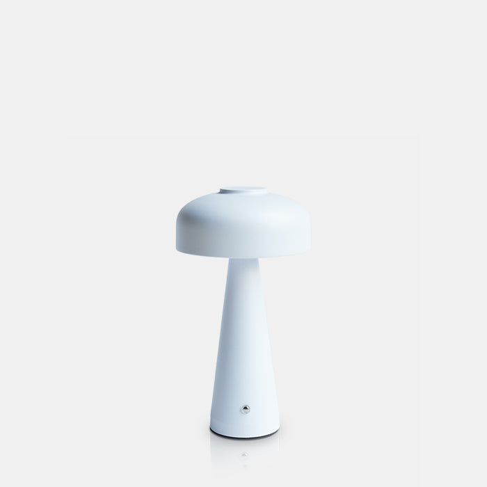White table lamp on a white background