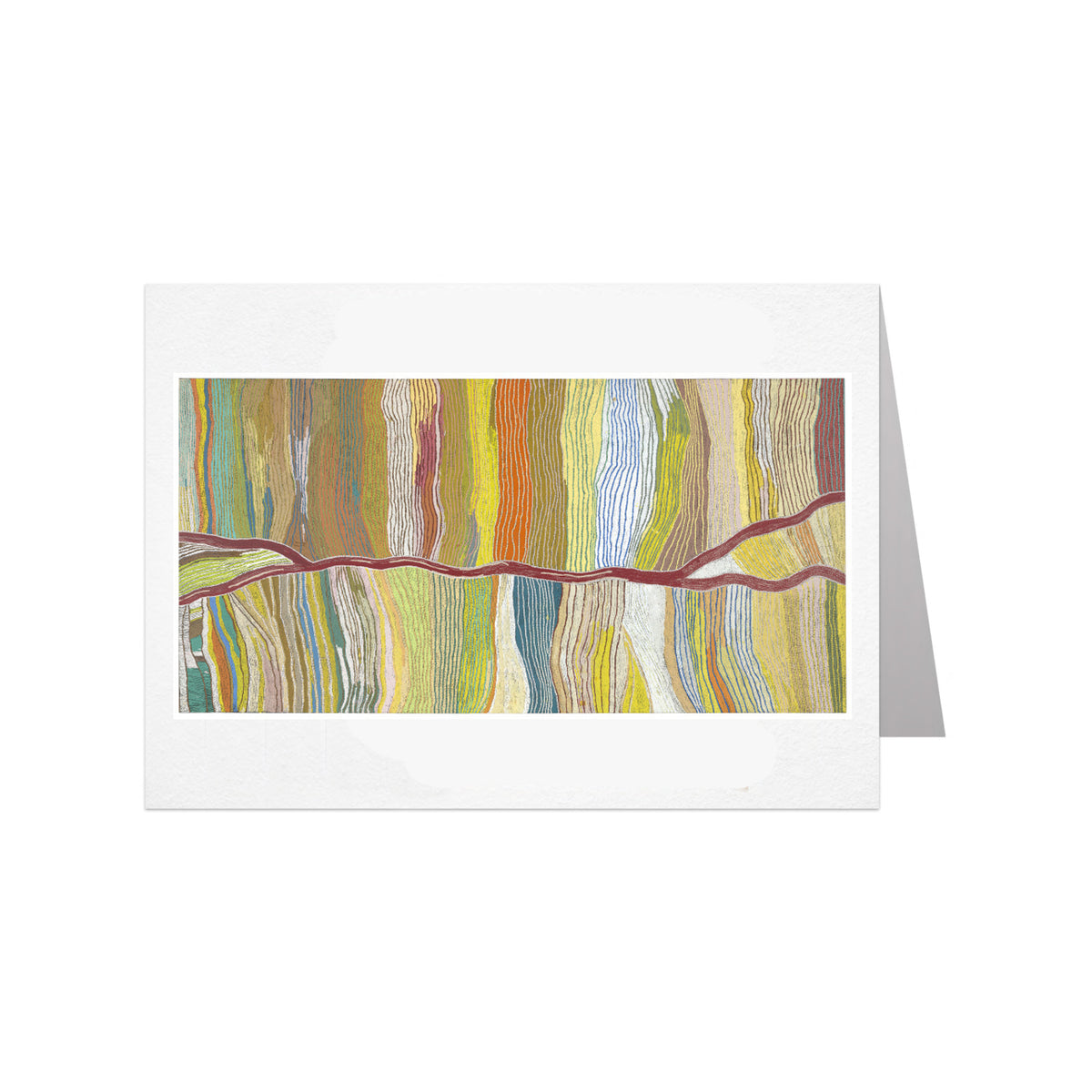 Maggie Napangardi Watson (Warlpiri), Wititji (Hair String) Notecard